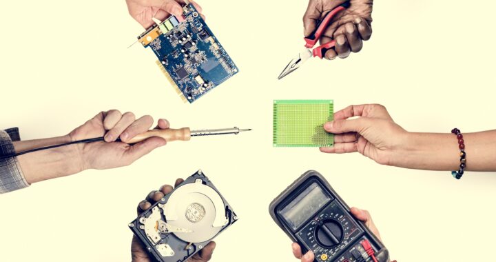 Hands representing small business tech upgrades